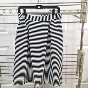 The Editor's Market Striped A Line Skirt Large